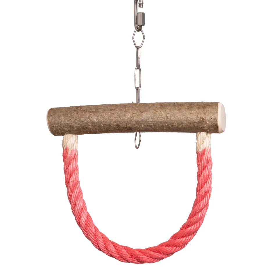 rico-s-futterkiste-sisalschaukel-u-form-sittichschaukel-20-cm-sisal image 1