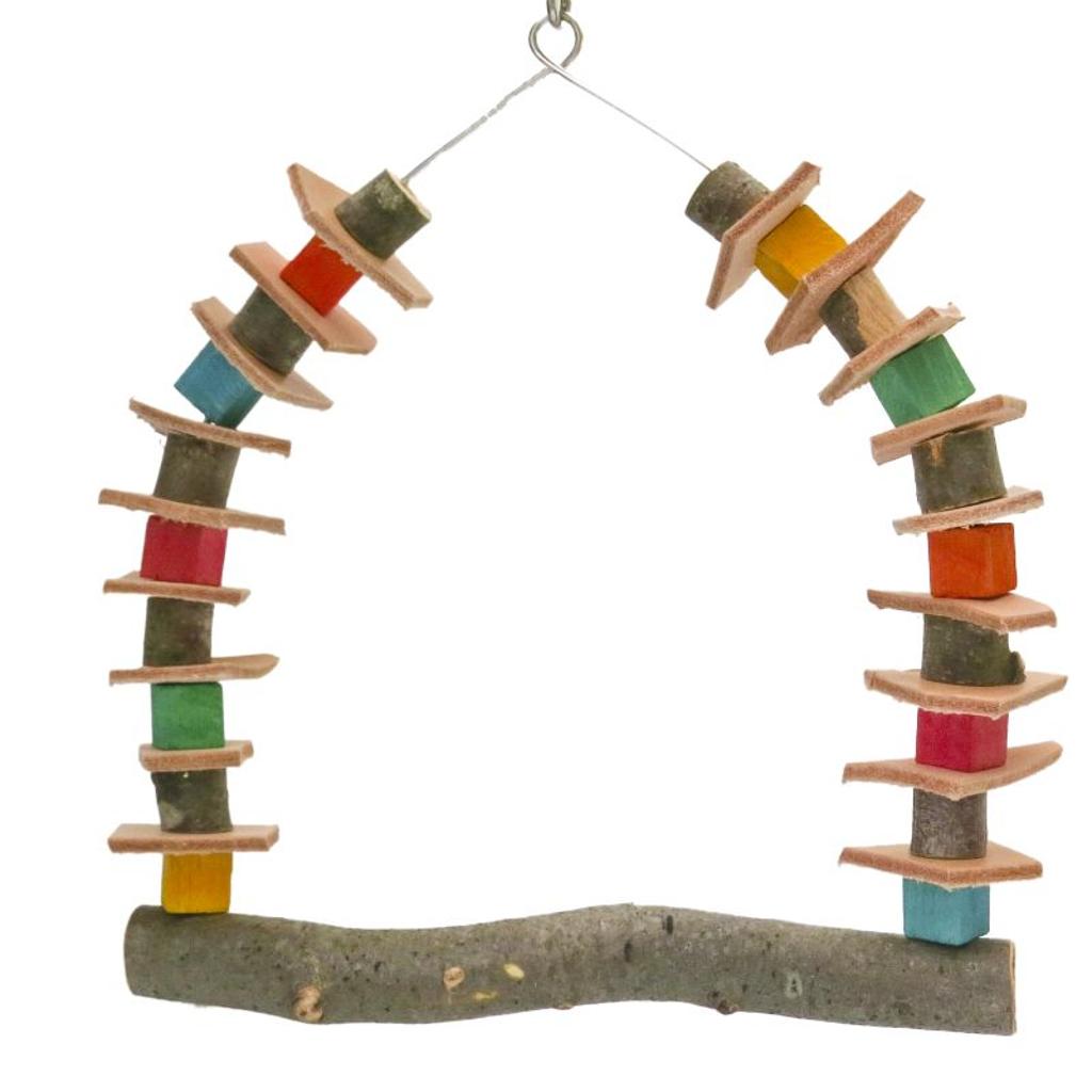 rico-s-futterkiste-papageienschaukel-papageienspielzeug-30-cm image 1