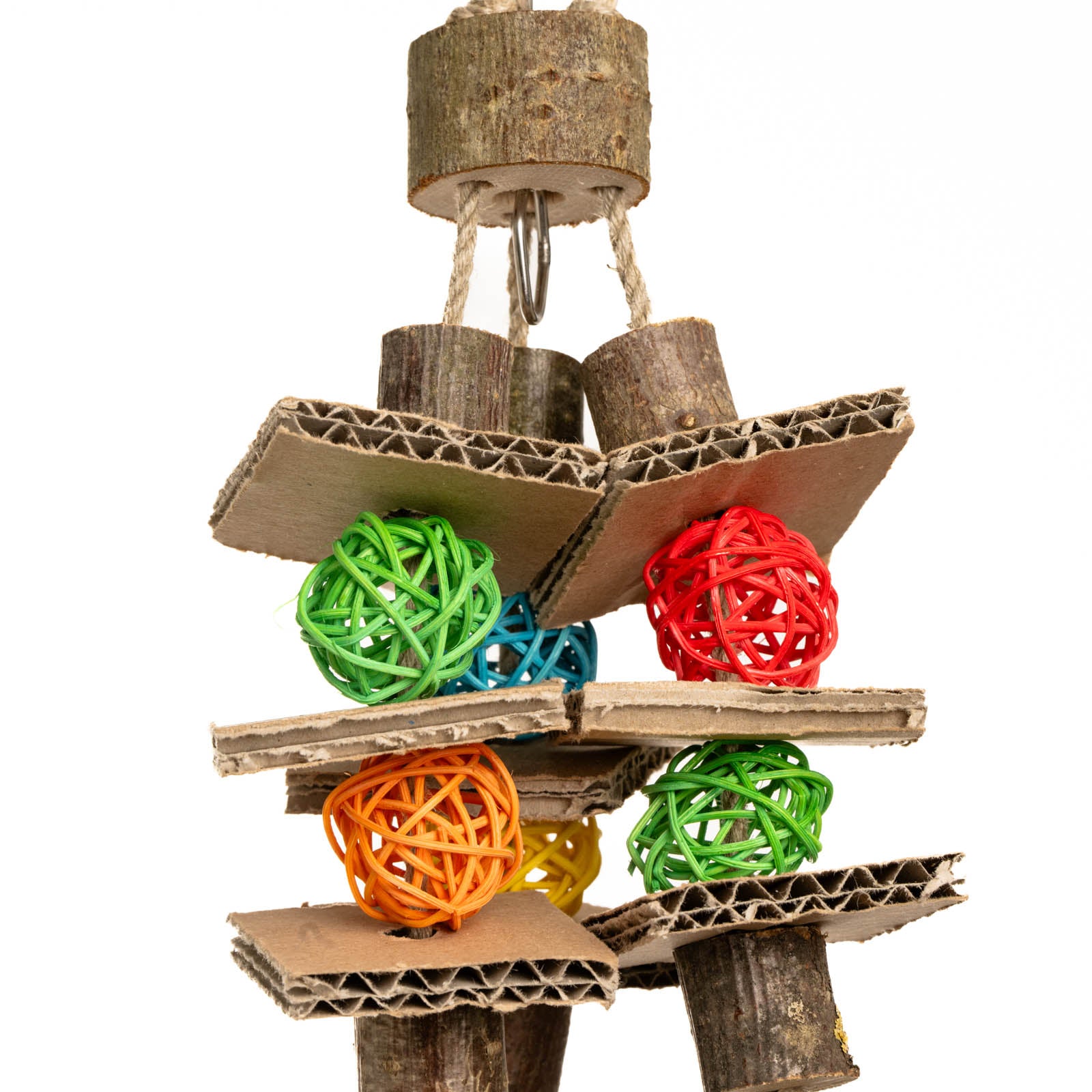 rico-s-futterkiste-sittich-schredder-spiel-rankenkugeln-hanf-sittichspielzeug image 3