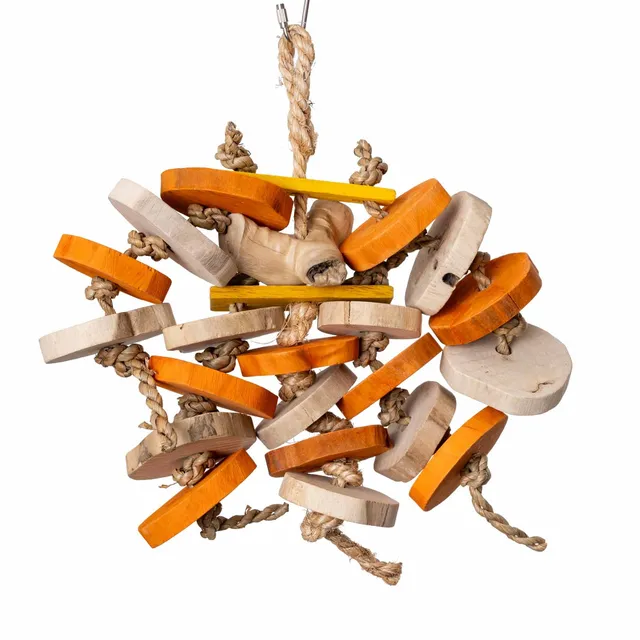 rico-s-futterkiste-wild-wood-medium-papageienspielzeug-naturholz image 1