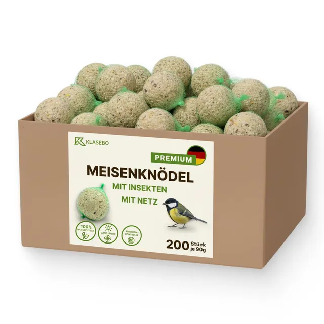 klasebo-meisenkn-del-mit-insekten-200-st-ck-netz-ganzjahresfutter image 1