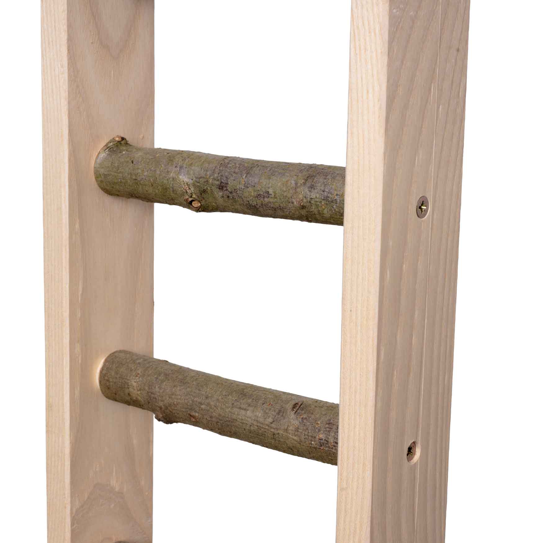 rico-s-futterkiste-holzleiter-rustikal-papageienleiter-70-cm image 3