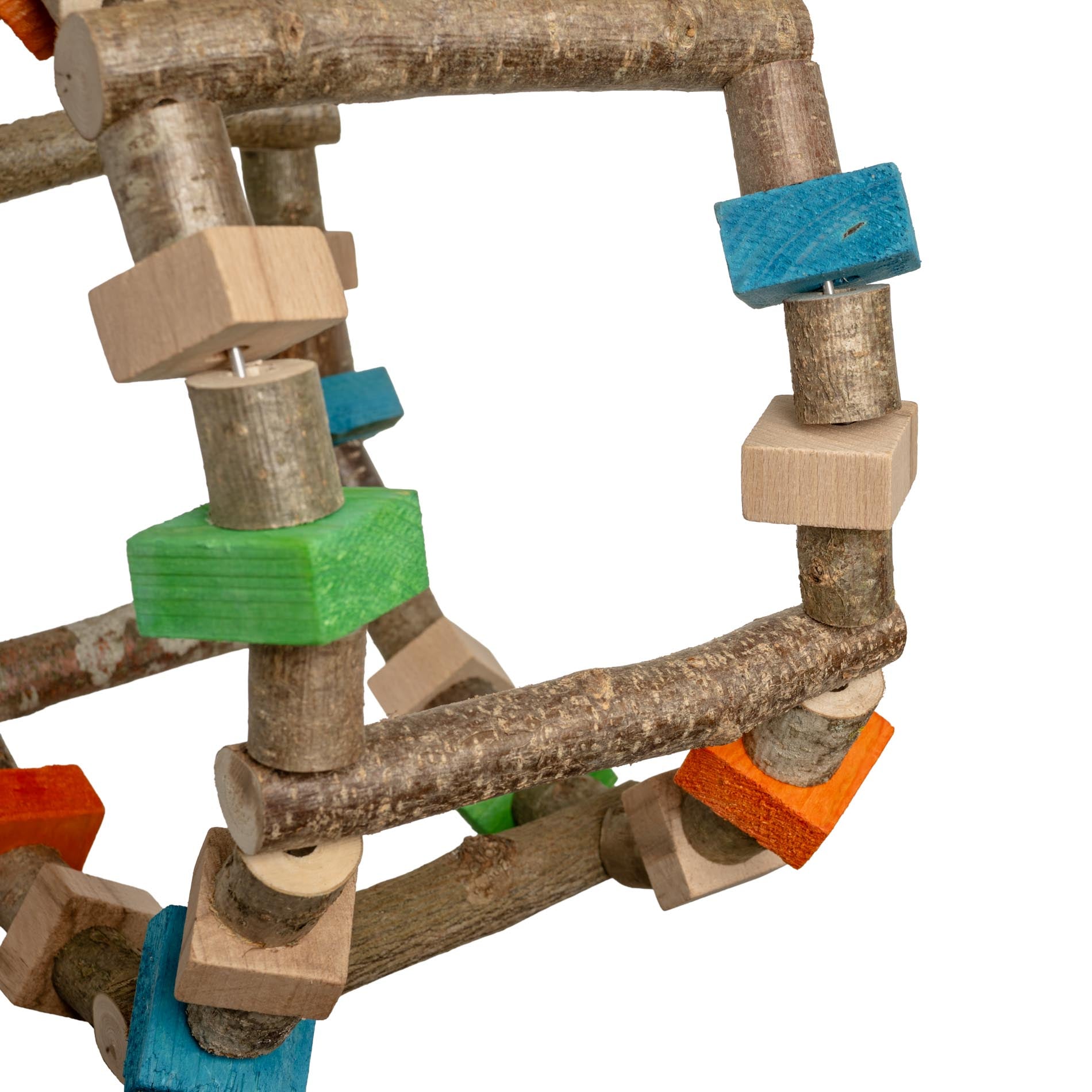 rico-s-futterkiste-schaukel-und-spielrad-papageienspielzeug-holz-30-cm image 3