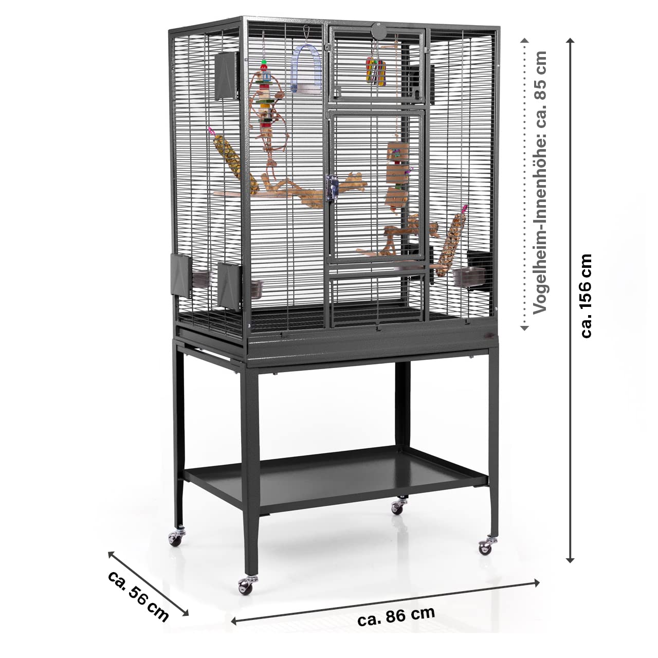 montana-cages-madeira-single-vogelk-fig-antik-mit-rollen image 2