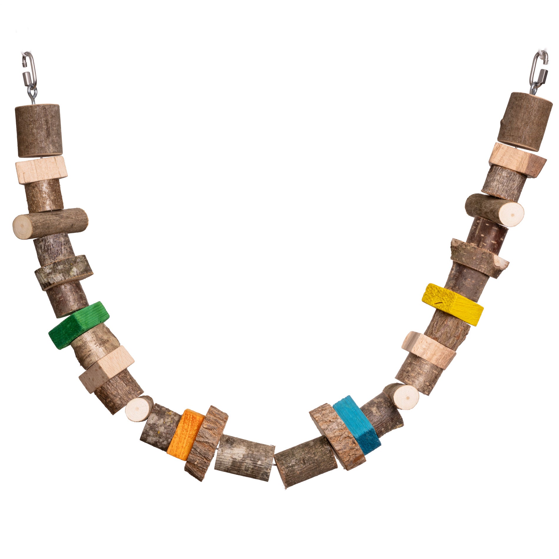 rico-s-futterkiste-kletterbr-cke-papageienspielzeug-holz-110-cm image 1