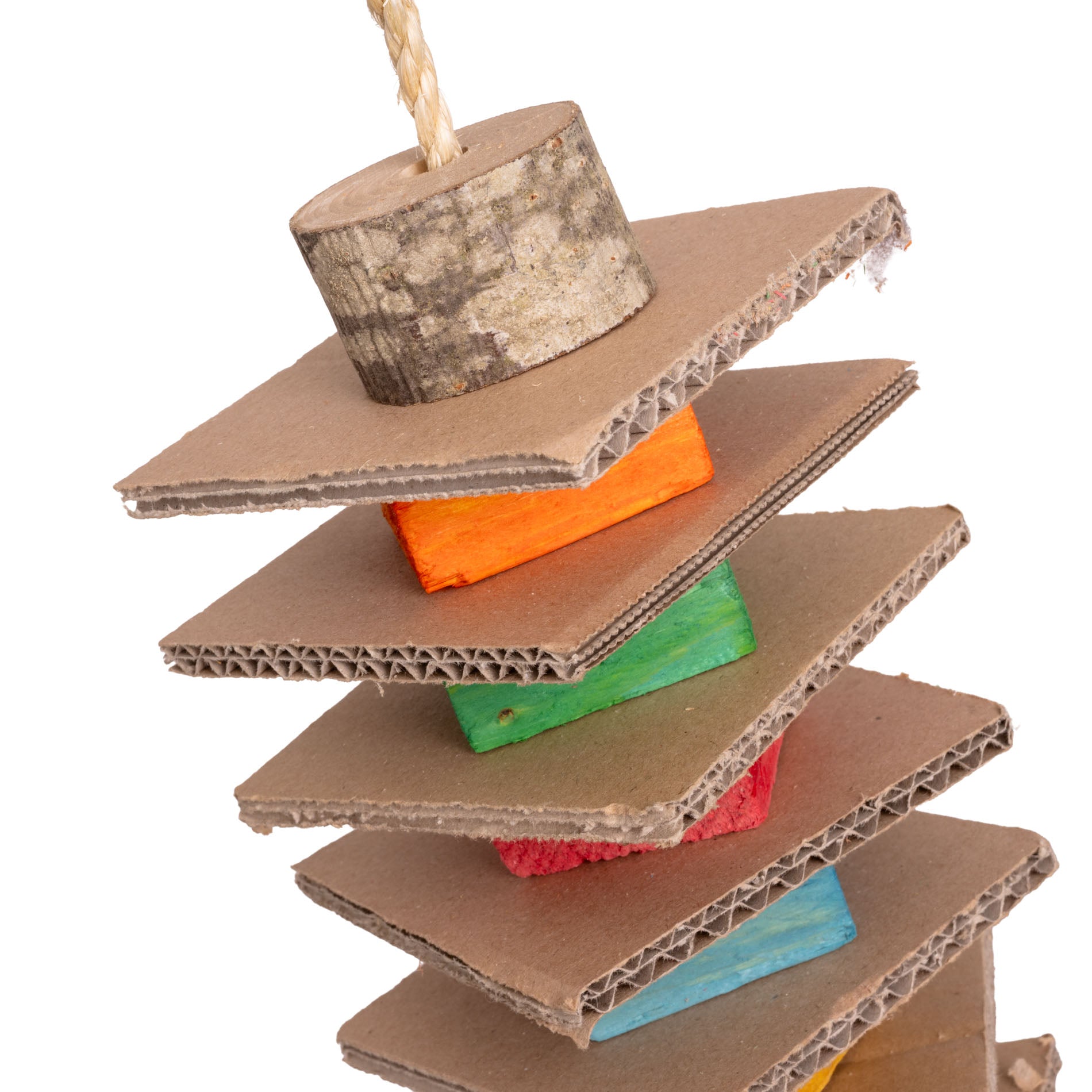 rico-s-futterkiste-schredder-turm-papageienspielzeug-holz-gro image 2