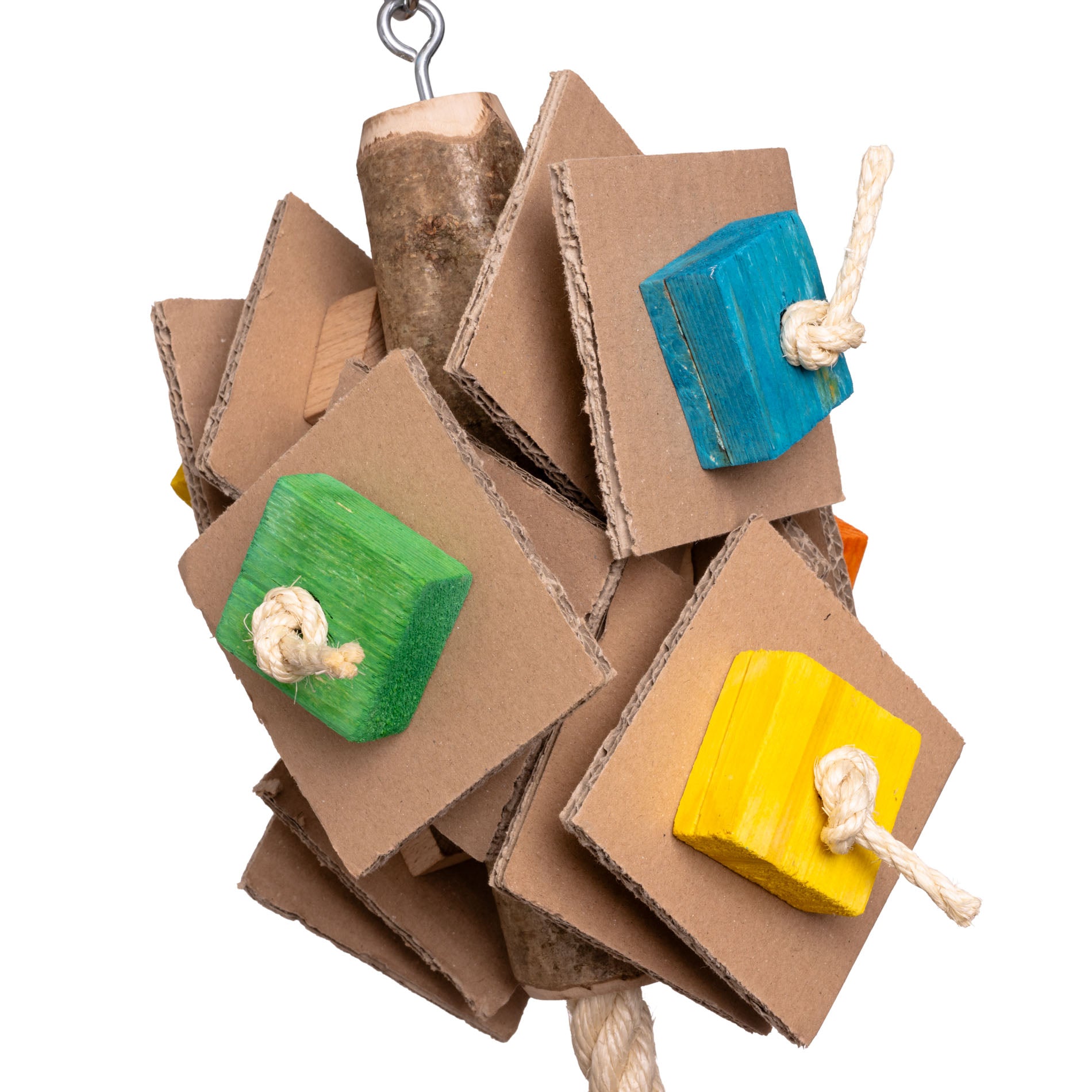 rico-s-futterkiste-wackel-schredder-papageienspielzeug-95-cm-holz image 2