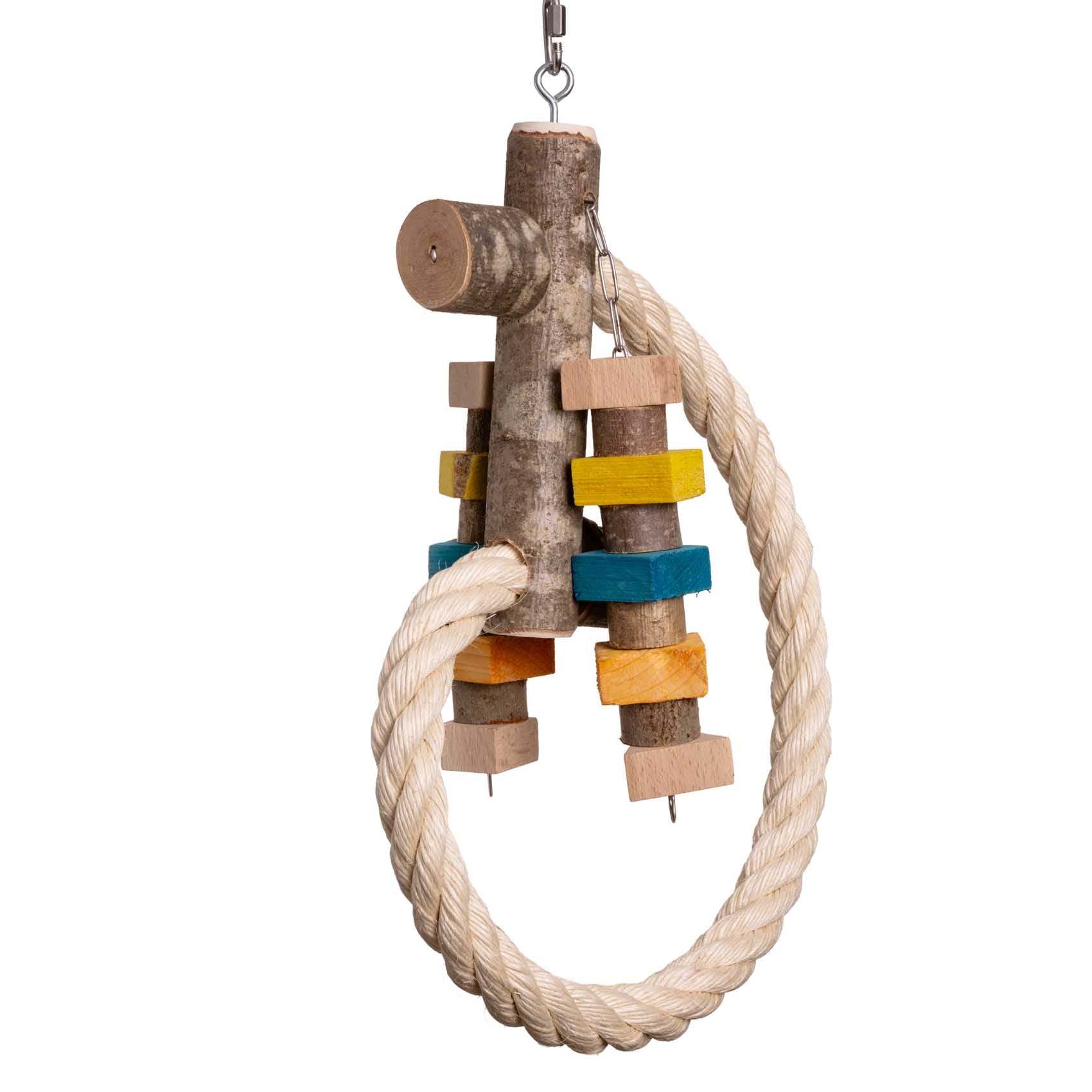 rico-s-futterkiste-sisal-kletterschnecke-papageienspielzeug-50x40cm image 2