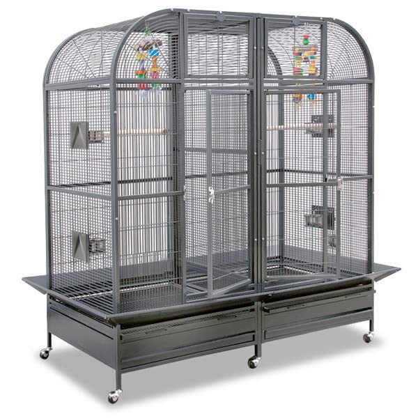 montana-cages-palace-ii-voliere-platinum-xxl-mit-trennwand image 1