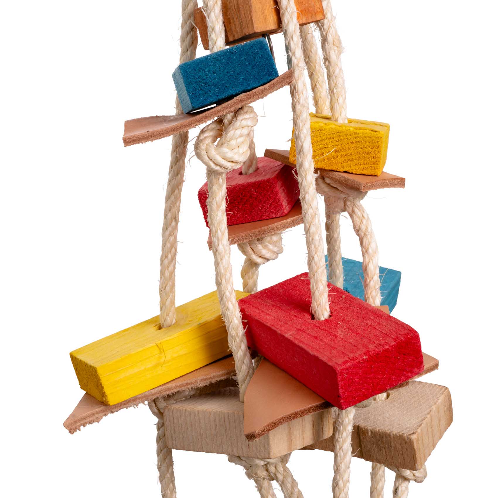 rico-s-futterkiste-lederrolle-papageienspielzeug-leder-sisal-85-cm image 3