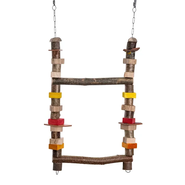 rico-s-futterkiste-doppelschaukel-papageienschaukel-holz-70-cm image 1