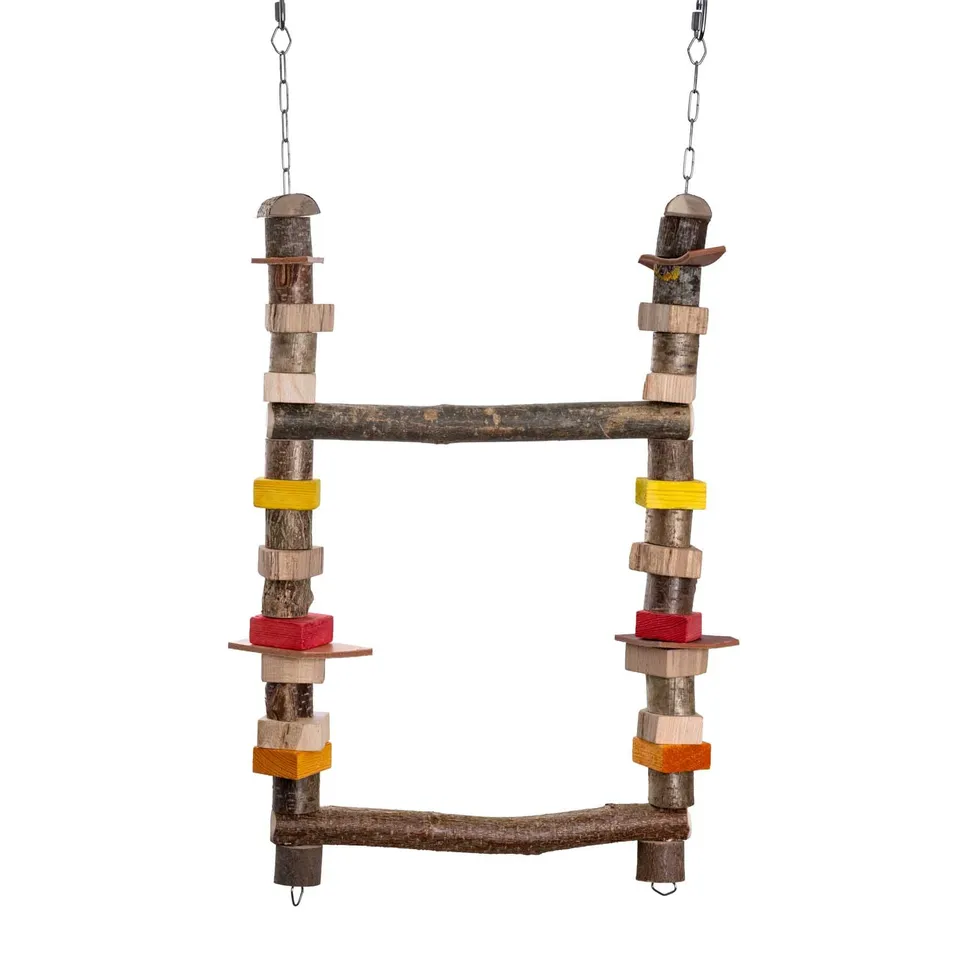 rico-s-futterkiste-doppelschaukel-papageienschaukel-holz-70-cm image 1
