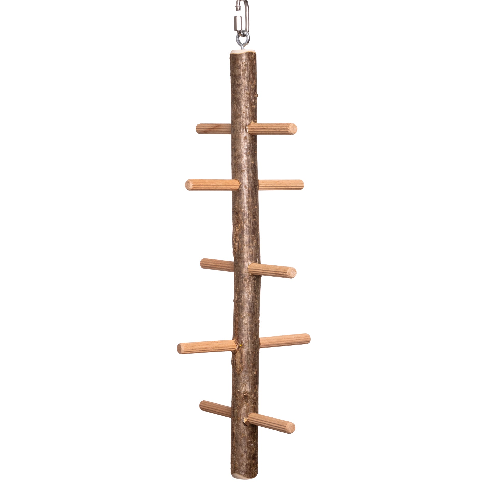 rico-s-futterkiste-sittich-kletterbaum-spielzeug-naturholz-45-cm image 1