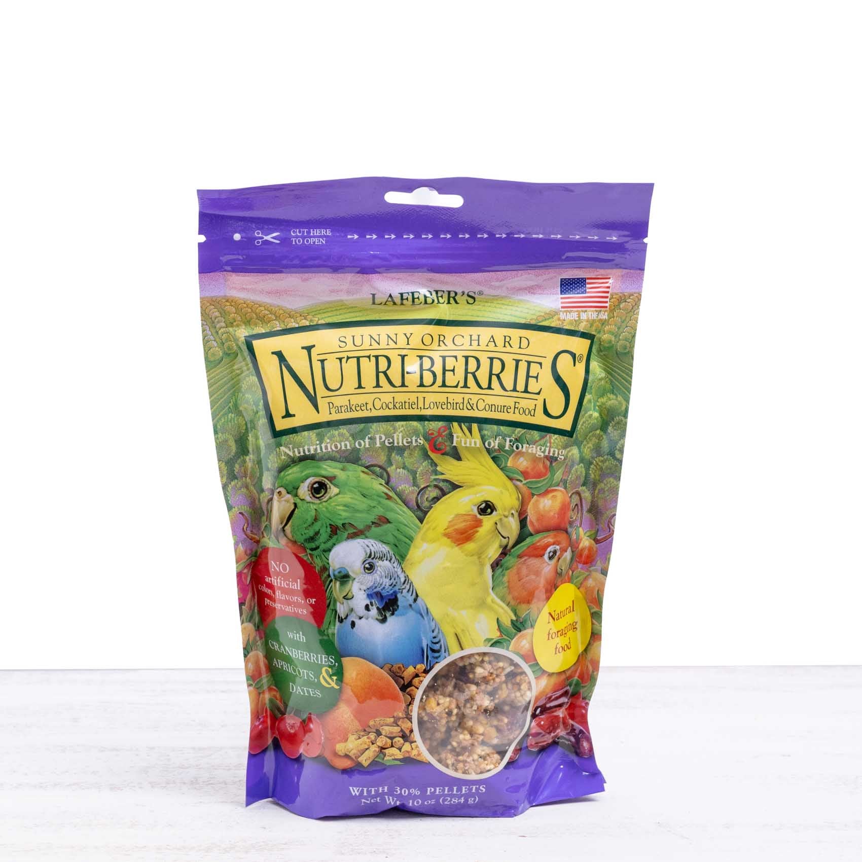 lafeber-nutri-berries-sunny-orchard-sittichfutter-mit-frucht image 1