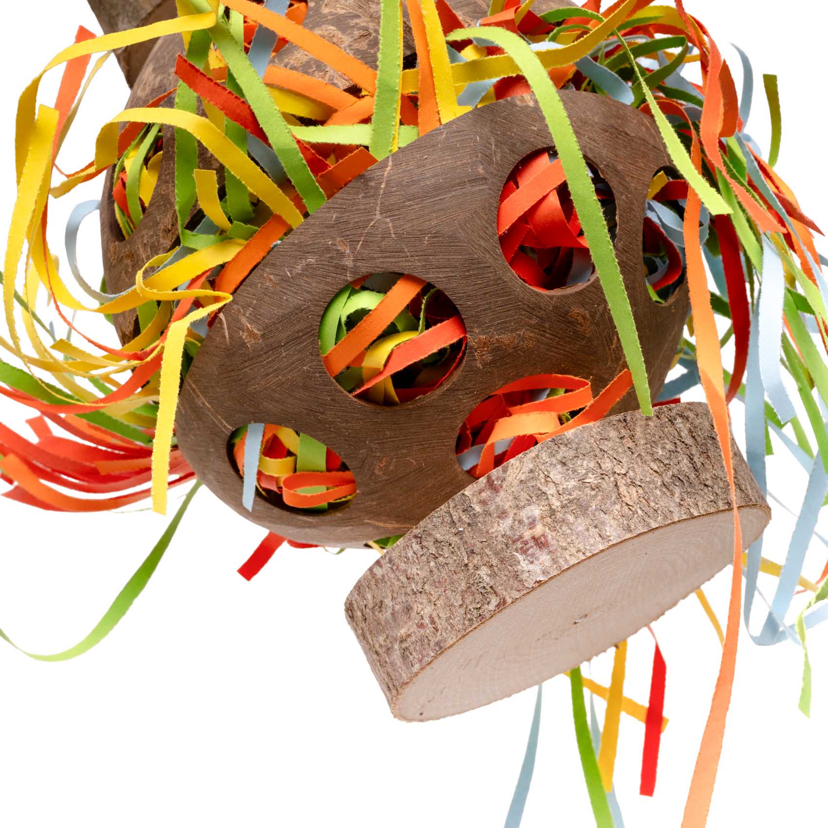 rico-s-futterkiste-kokoskugel-papageienspielzeug-foraging-kokos image 3