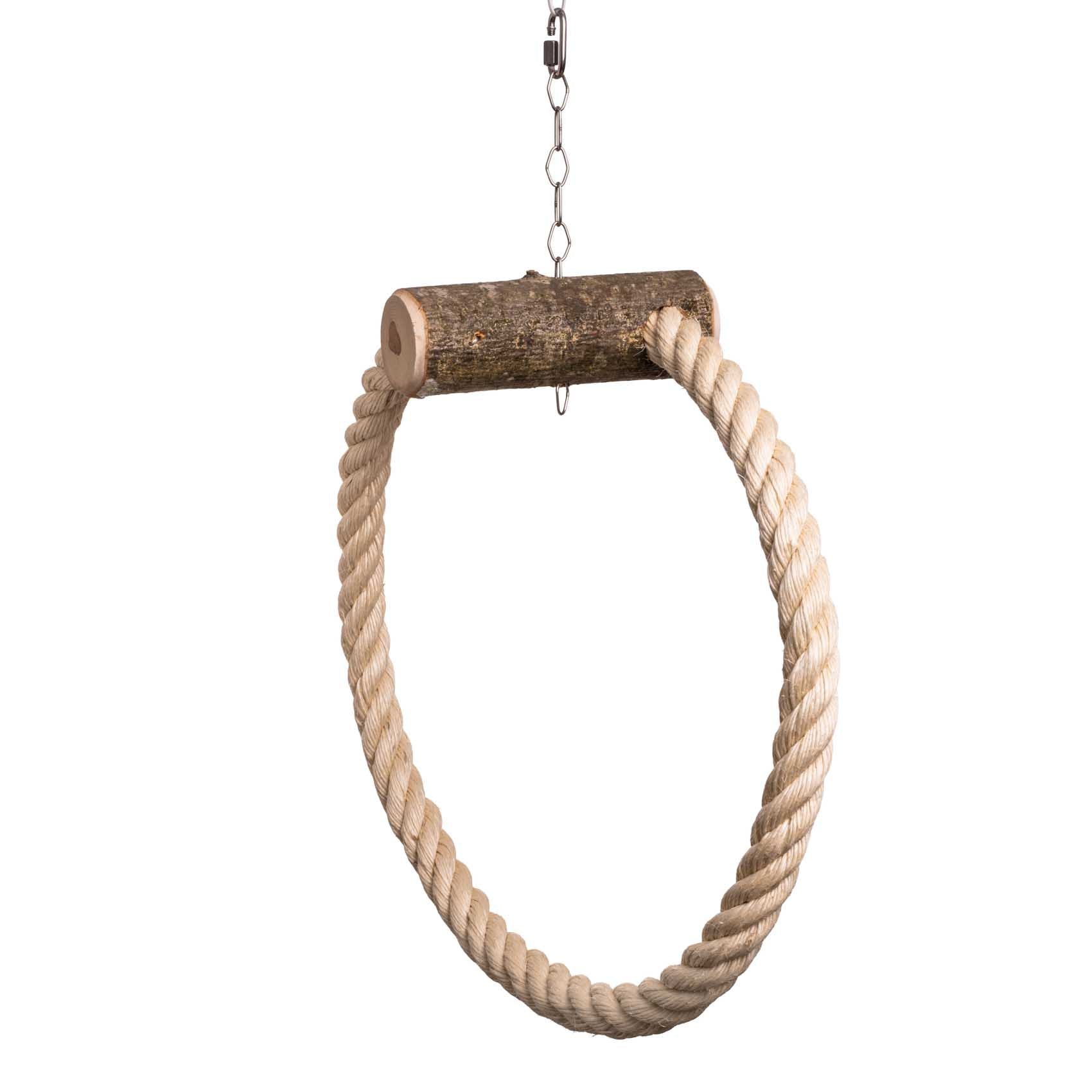 rico-s-futterkiste-sisal-ringschaukel-papageienschaukel-40-cm image 2