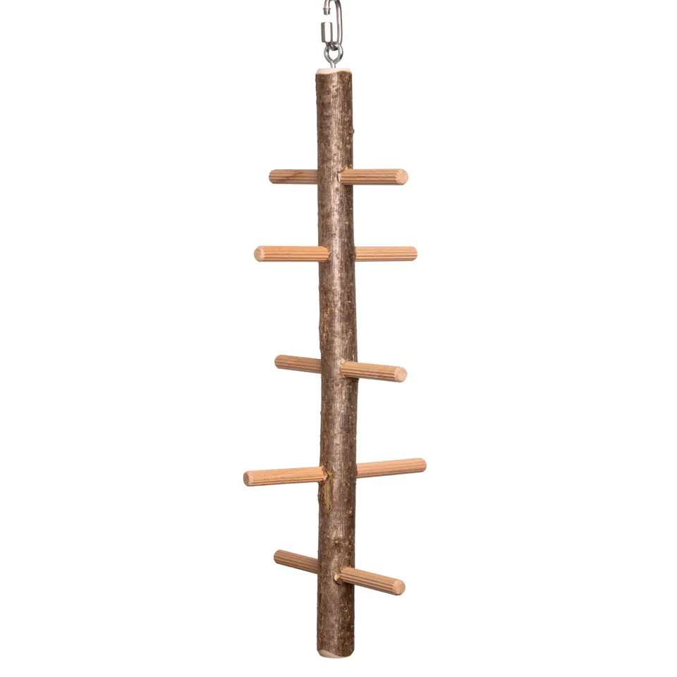 rico-s-futterkiste-sittich-kletterbaum-spielzeug-naturholz-45-cm image 1