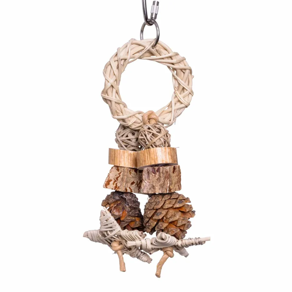 rico-s-forest-ring-sittichspielzeug-natur-seegras-20-cm image 1