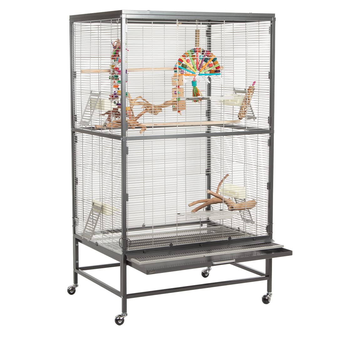 montana-casa-90-vogelvoliere-91x71x160-cm-mit-plexiglas image 3