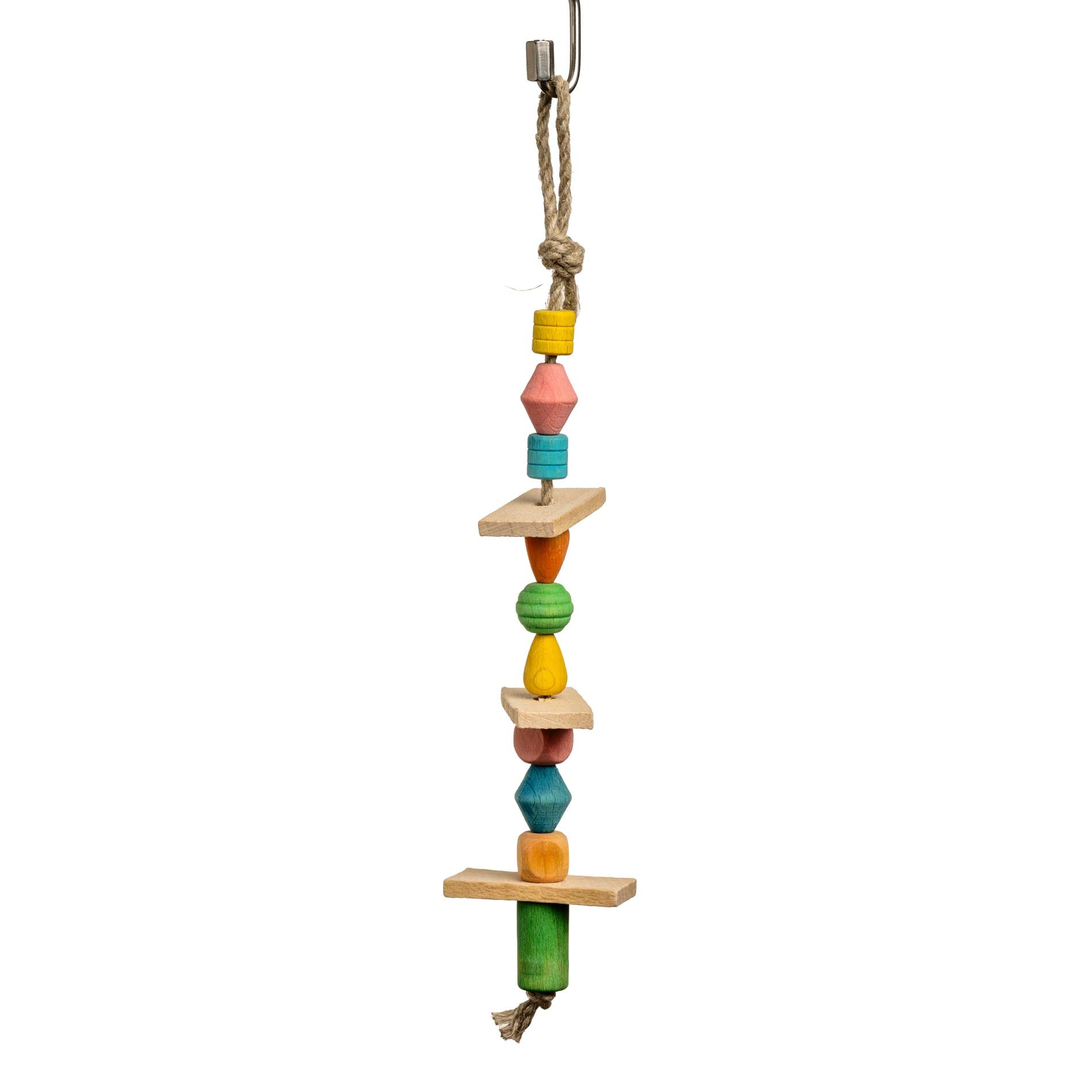 rico-s-futterkiste-hanfseil-sittichspielzeug-perlen-23-cm image 1