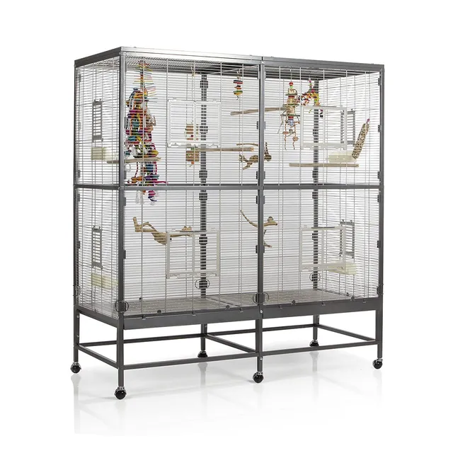 montana-casa-150-vogelvoliere-antik-platinum-sittiche image 1