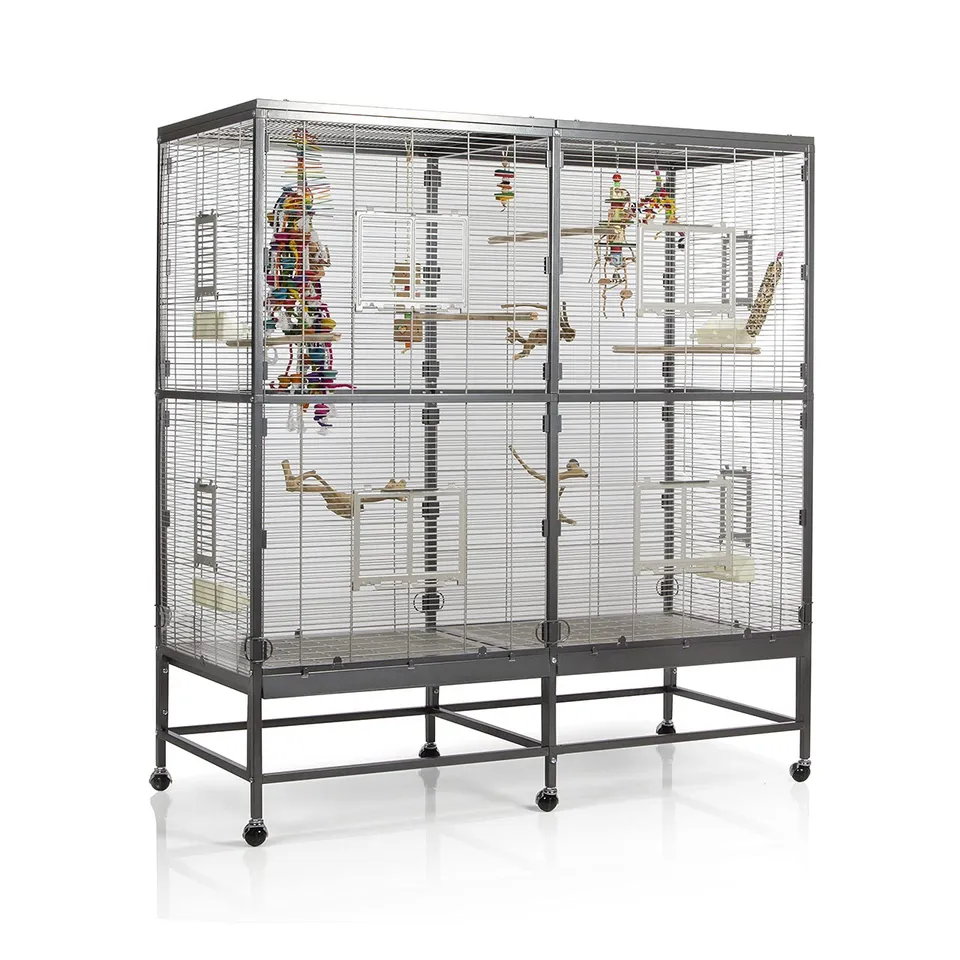 montana-casa-150-vogelvoliere-antik-platinum-sittiche image 1