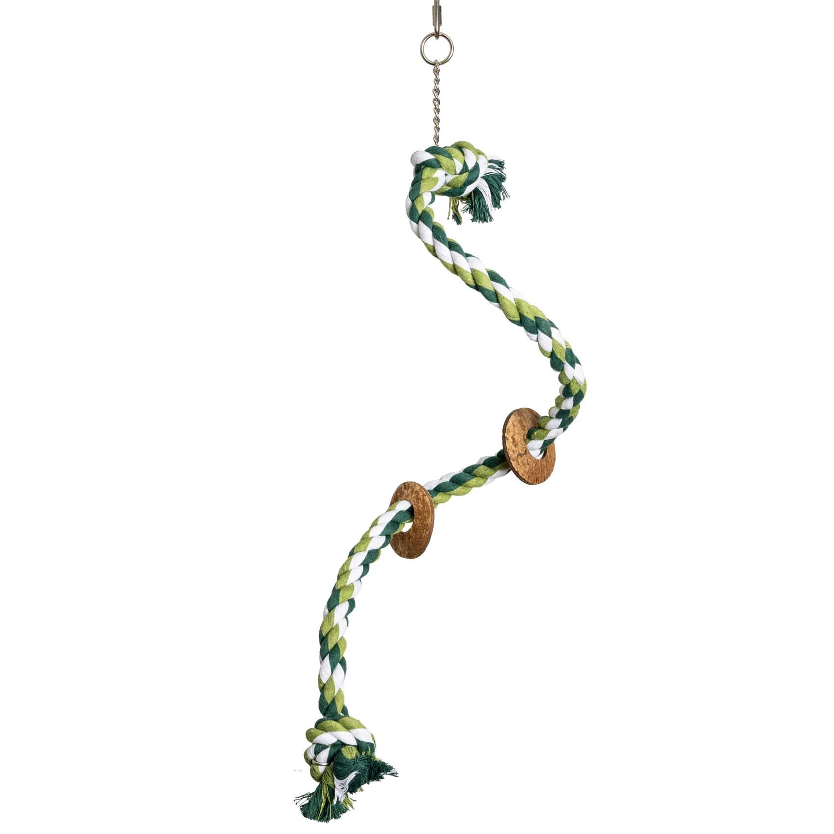 rico-s-futterkiste-tau-sitzspirale-papageienspielzeug-baumwolle-50-cm image 1