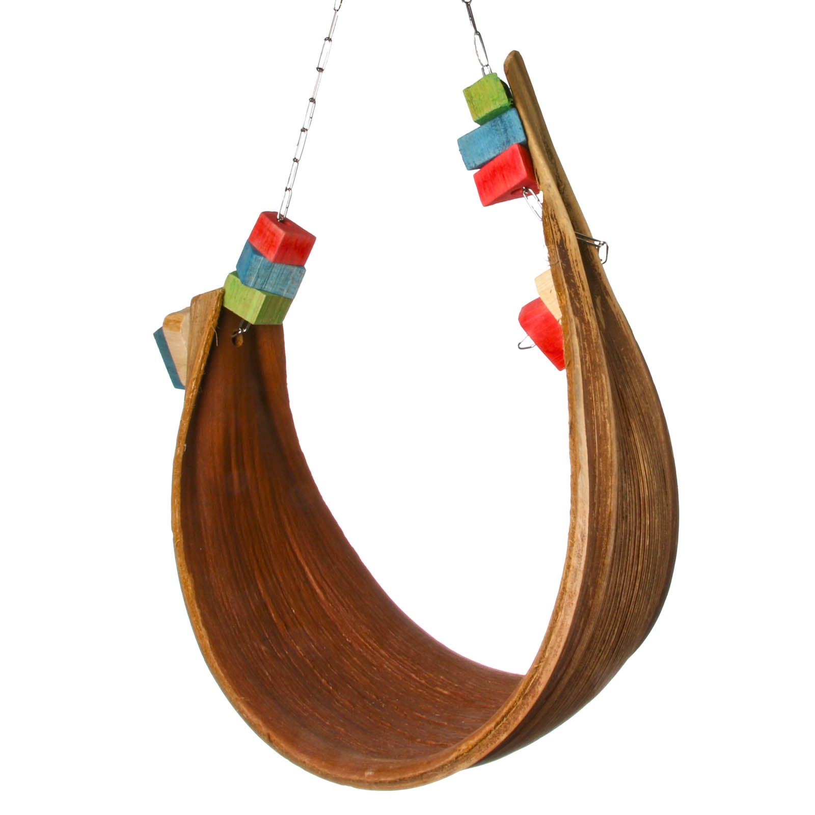 rico-s-futterkiste-palmblatt-schaukel-gro-papageienschaukel-natur image 2
