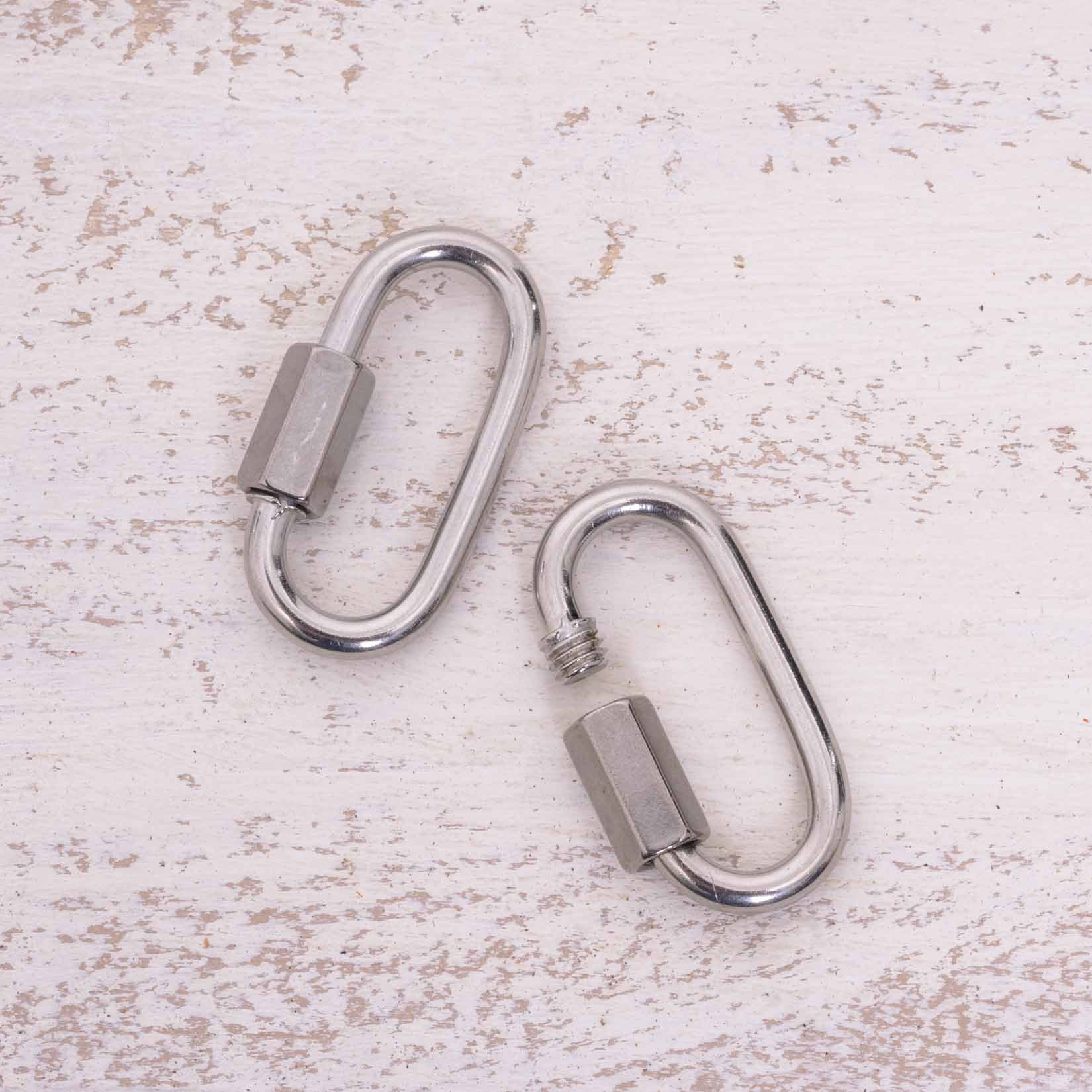 rico-s-futterkiste-edelstahlkettenglied-4-cm-schraubverschluss image 1