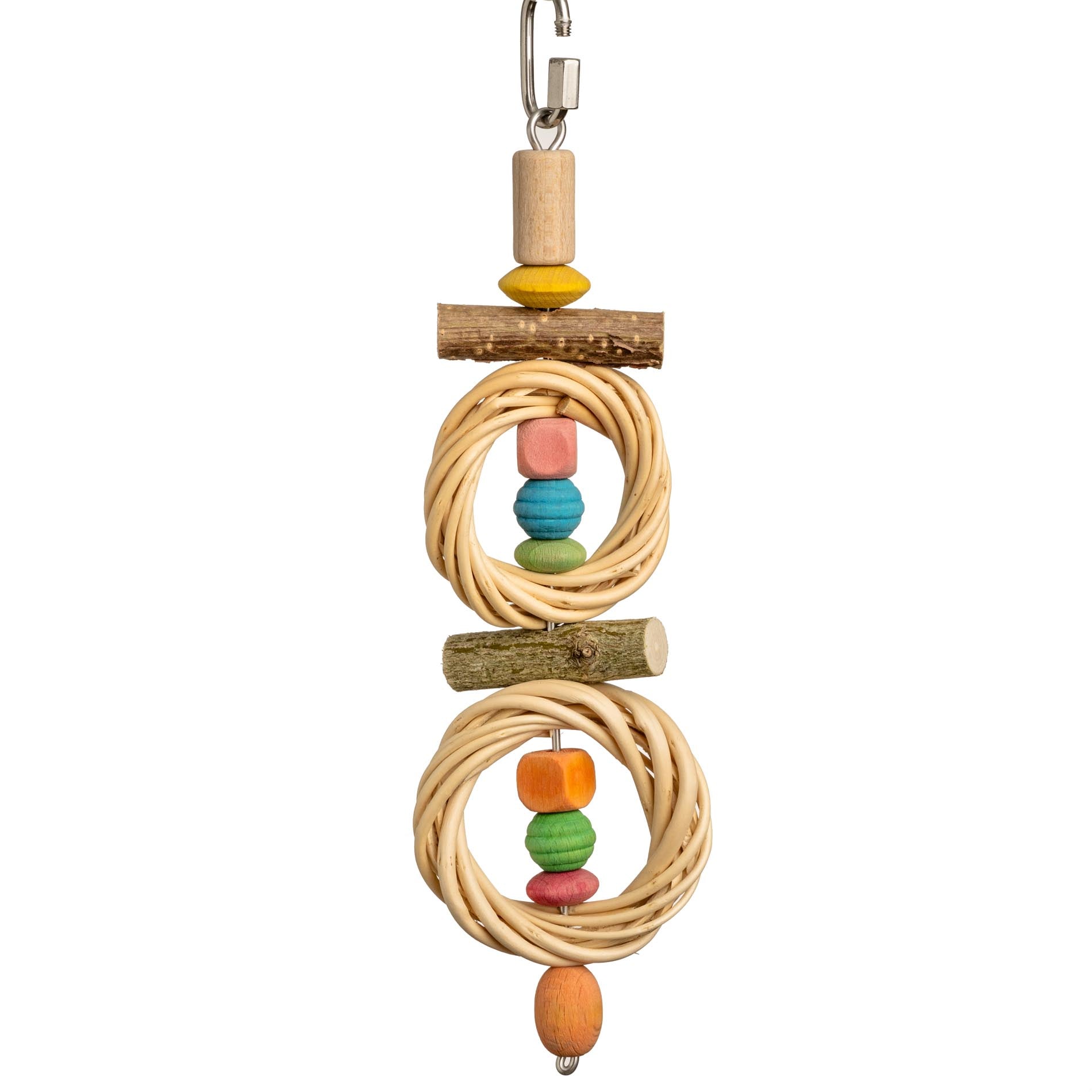 rico-s-futterkiste-weidenringe-sittichspielzeug-bunte-holzperlen image 1
