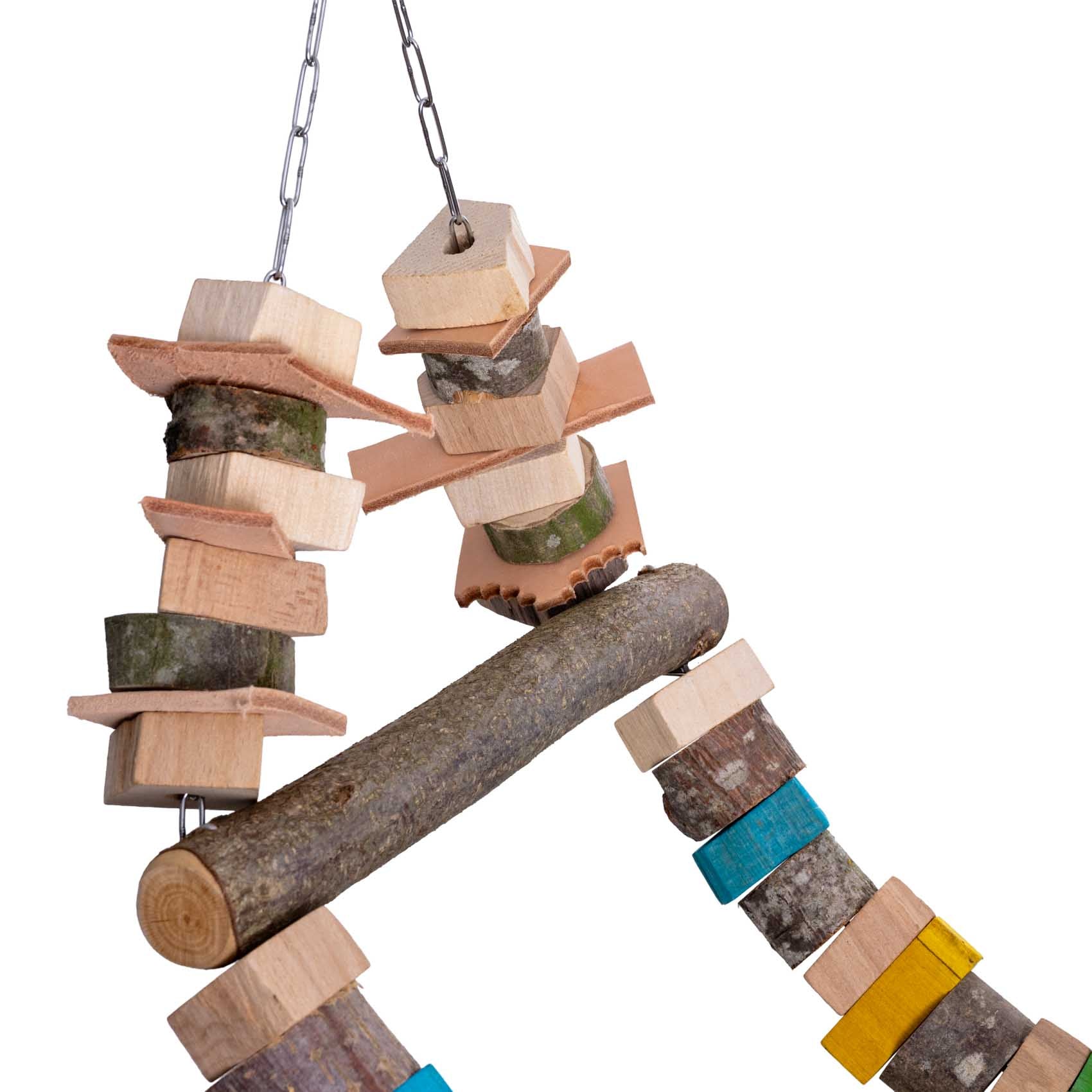 rico-s-futterkiste-schaukel-welle-papageienspielzeug-60-cm-holz image 2