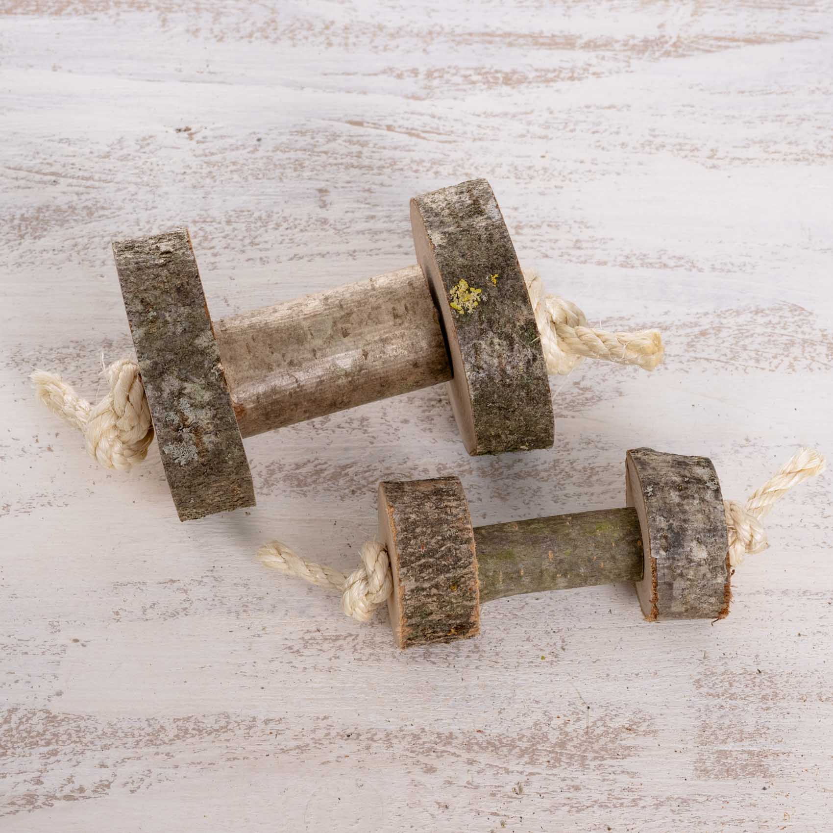 rico-s-futterkiste-gro-e-papageien-hantel-papageienspielzeug-holz-15-cm image 3