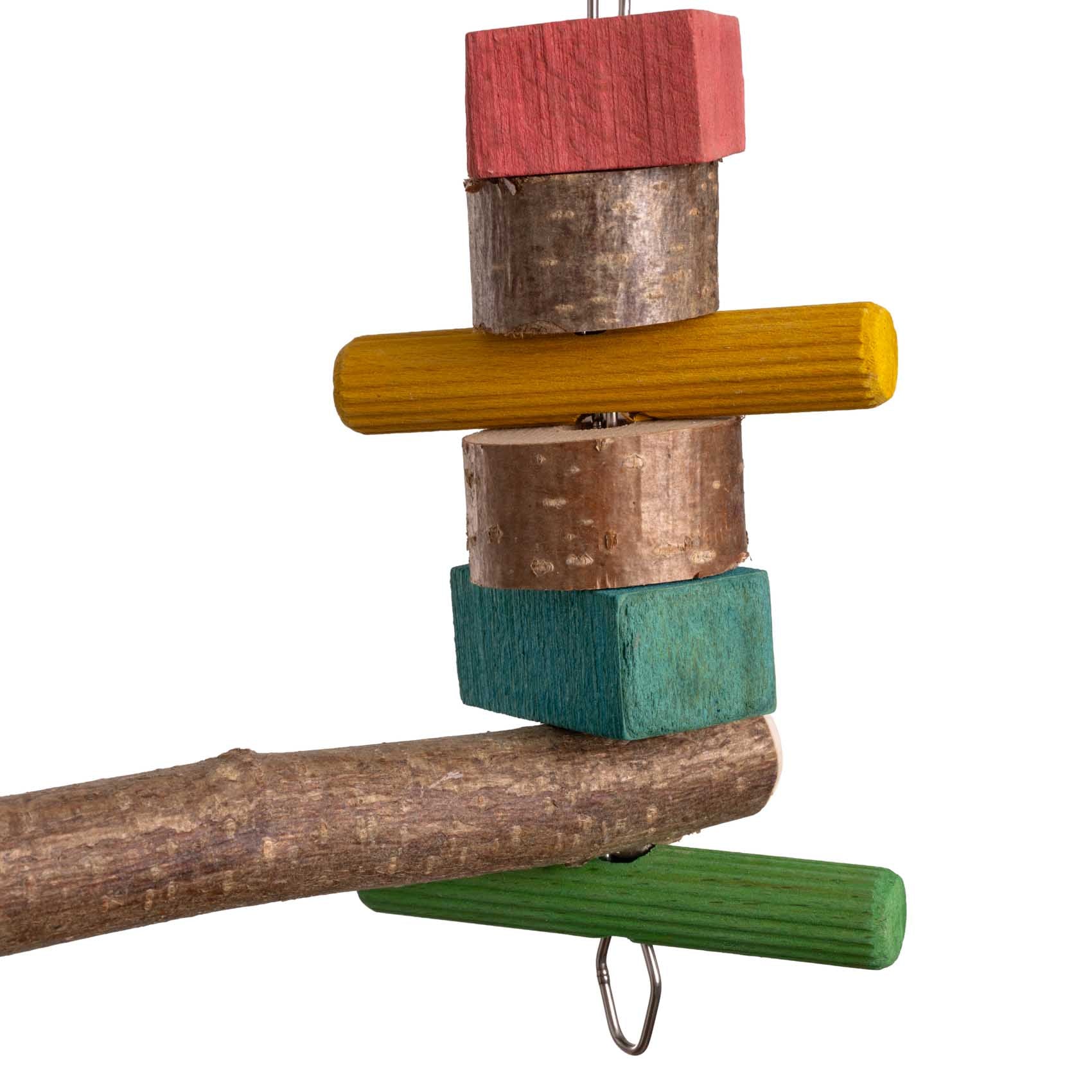 rico-s-futterkiste-sittich-schaukel-vogelschaukel-naturholz-30-cm image 3