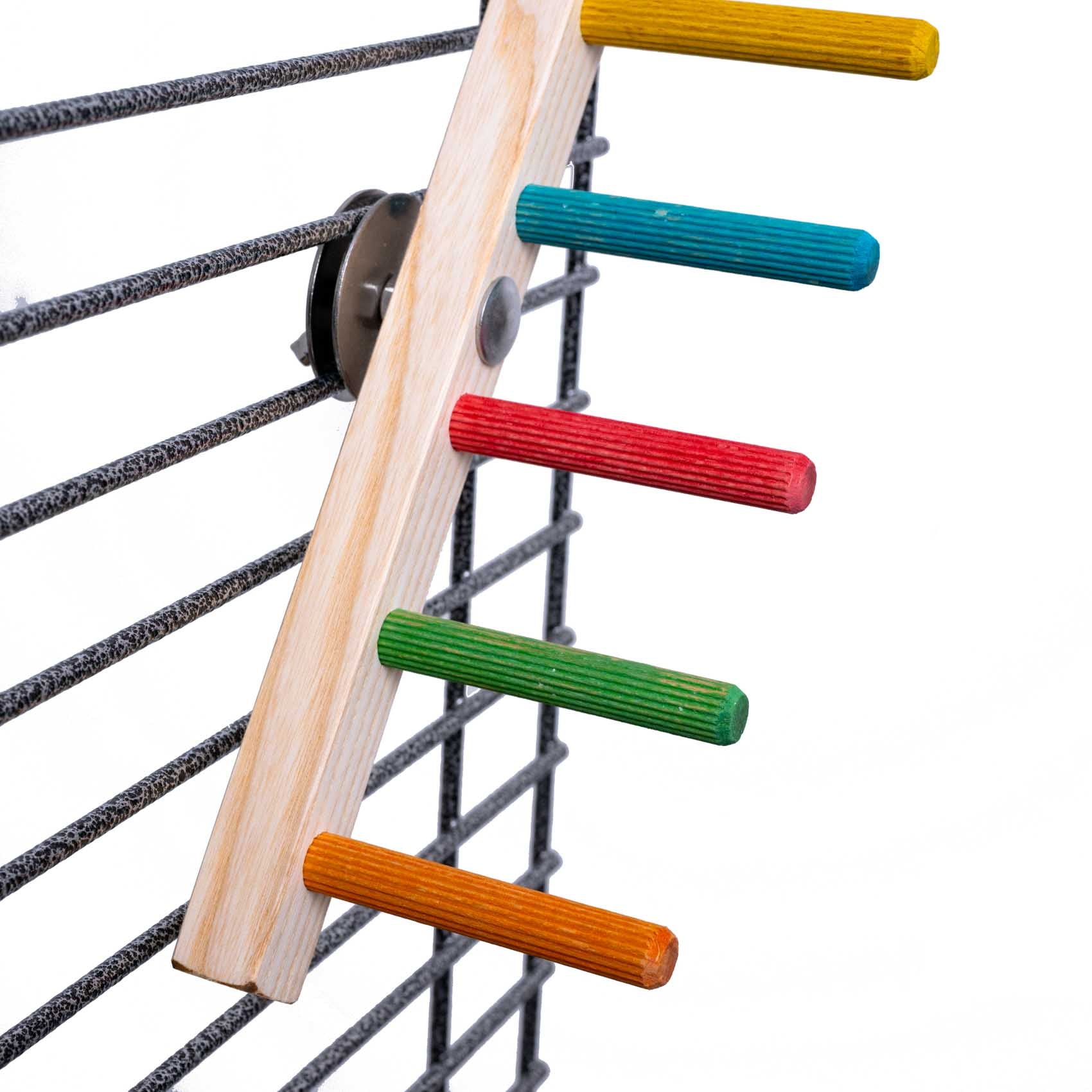 rico-s-wellensittich-leiter-treppe-kletterspielzeug-25-cm-bunt image 3