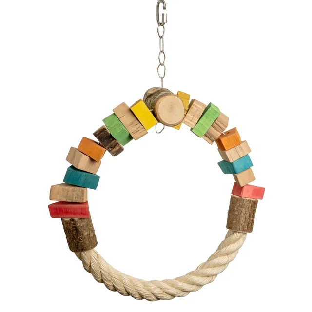 rico-s-futterkiste-sisalschaukelring-halb-halb-32-cm image 1