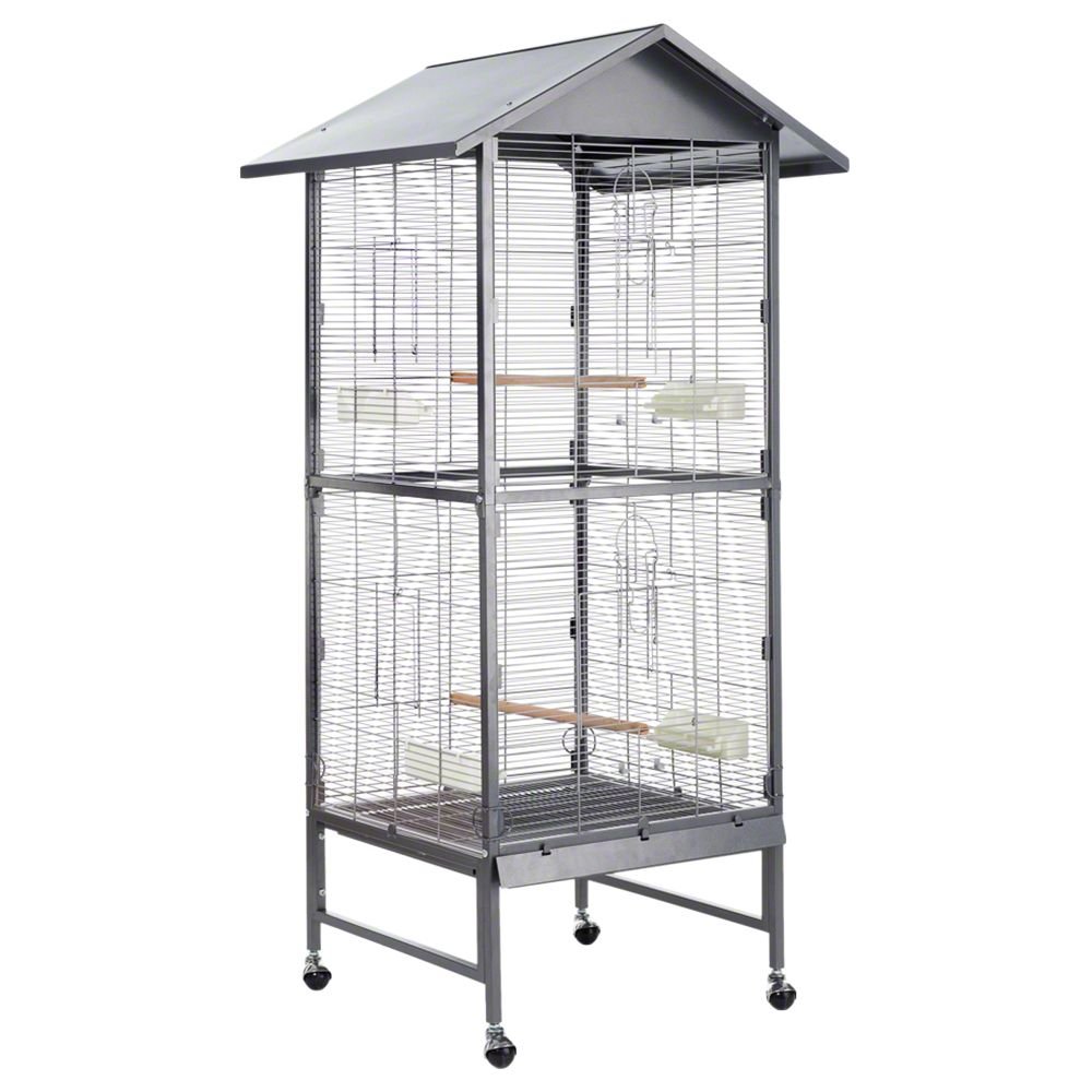 montana-cages-villa-casa-60-vogelvoliere-antik-platinum-spitzdach image 1