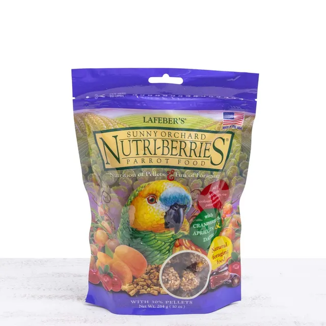 lafeber-sunny-orchard-nutri-berries-papageienfutter-284-g-frucht image 1