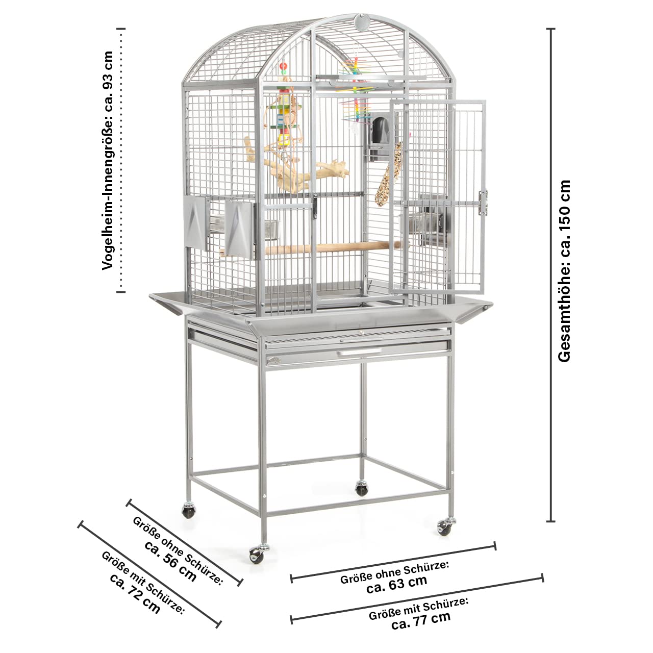 montana-cages-finca-dome-vogelk-fig-platinum-rundbogendach image 2