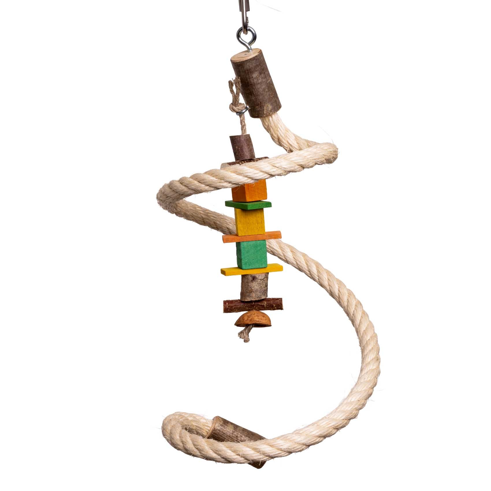 rico-s-futterkiste-sittich-kletterspirale-sisal-spielzeug-sittich image 1