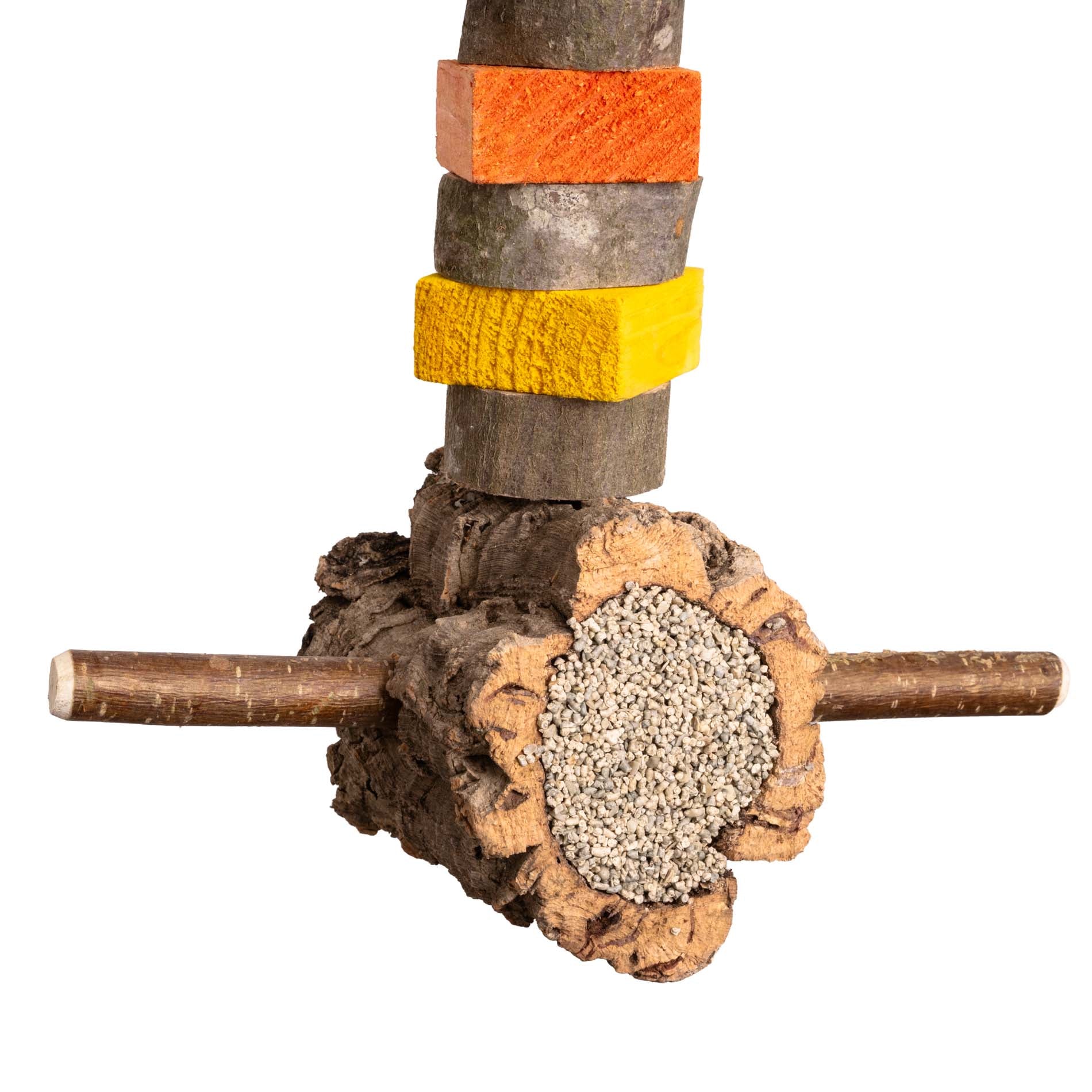 rico-s-futterkiste-papageien-mineralien-korkr-hre-spielzeug-mineralstein image 2