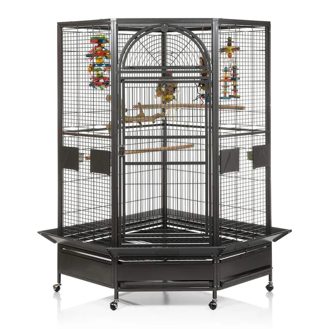 montana-cages-denver-eckk-fig-anthrazit-papageienvoliere-xxl image 1