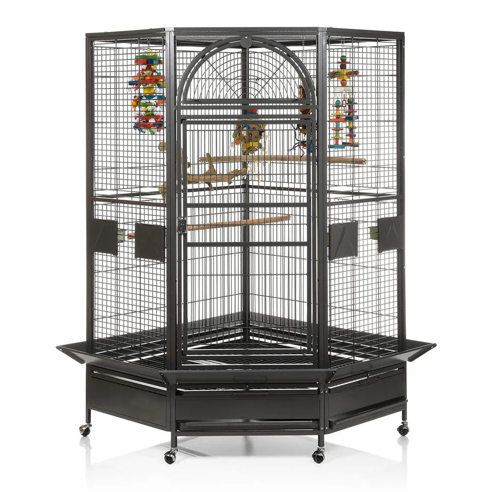 montana-cages-denver-eckk-fig-anthrazit-papageienvoliere-xxl image 1