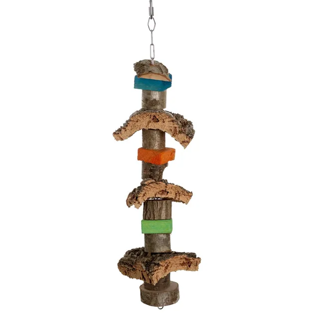 rico-s-futterkiste-nature-wood-kork-knabberkette-papageienspielzeug-kork image 1