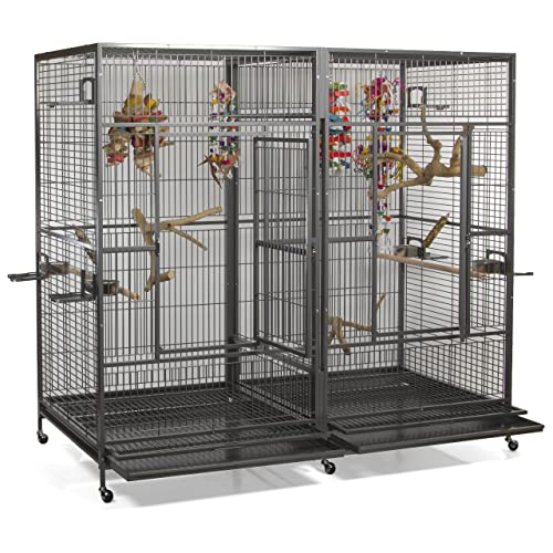 montana-cages-arkansas-ii-papageienvoliere-antik-xxl-mit-trennwand image 8