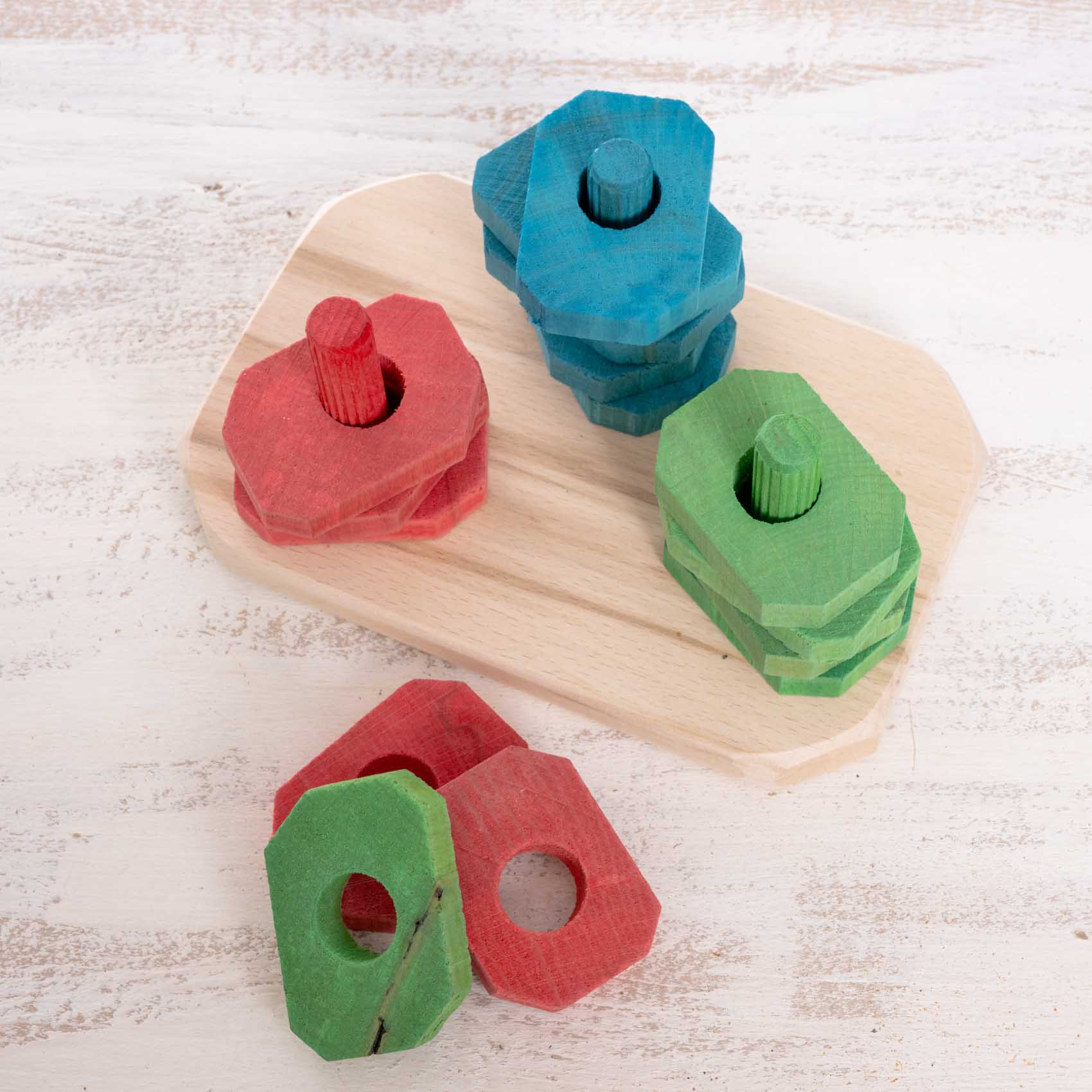 rico-s-futterkiste-stapelbrettchen-intelligenzspielzeug-15-holzkl-tzchen image 3