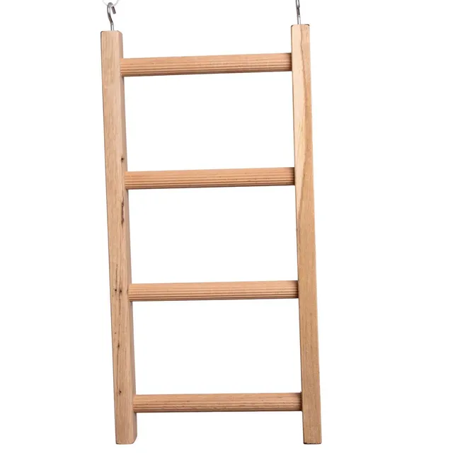 rico-s-futterkiste-holzleiter-sittichspielzeug-4-sprossen-35-cm image 1