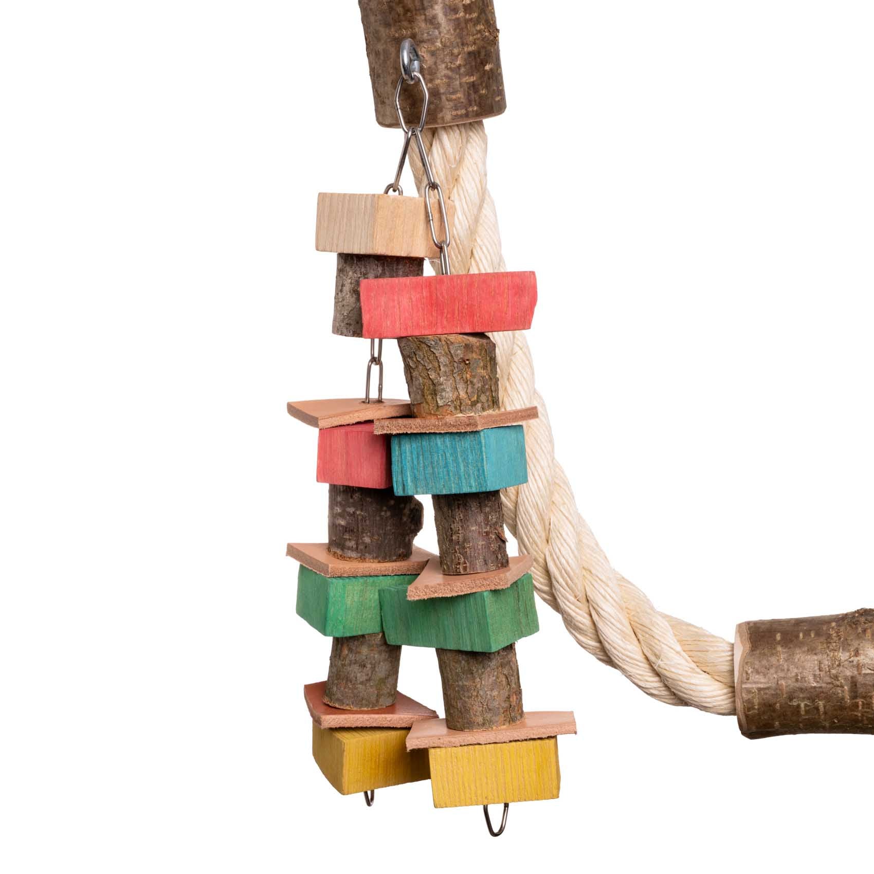 rico-s-futterkiste-sisalschaukel-papageienspielzeug-spielketten image 2