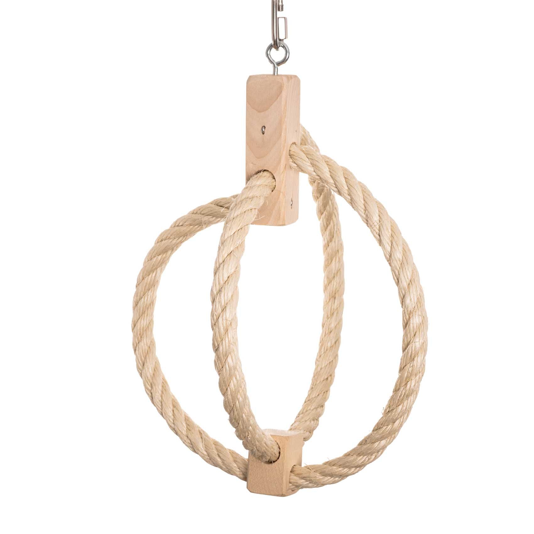 rico-s-futterkiste-sisal-schaukel-kugel-sittichspielzeug-30-cm image 1