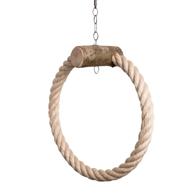 rico-s-futterkiste-ringschaukel-sisal-papageienschaukel-30-cm image 1