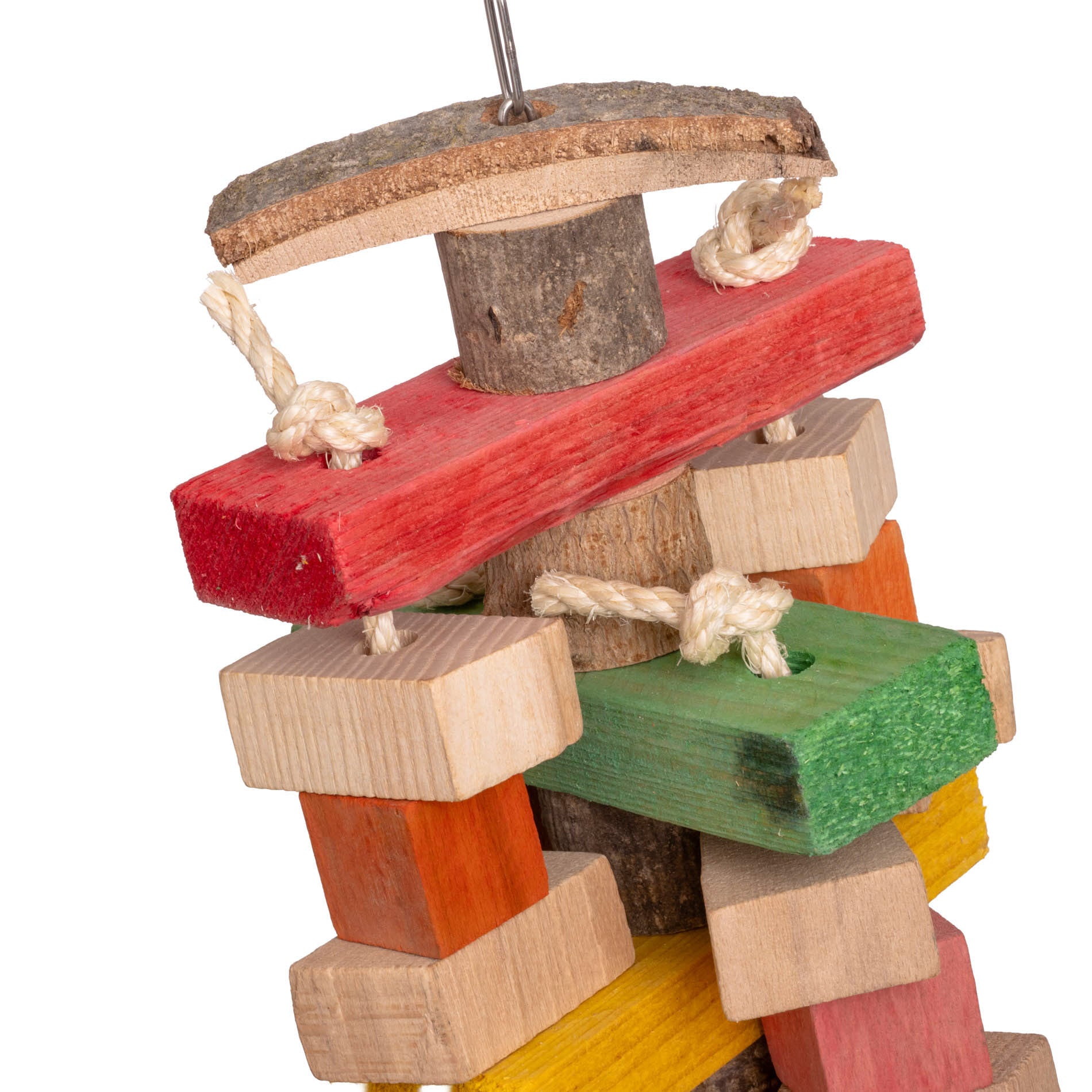 rico-s-futterkiste-w-rfelturm-papageienspielzeug-holz-sisal image 2